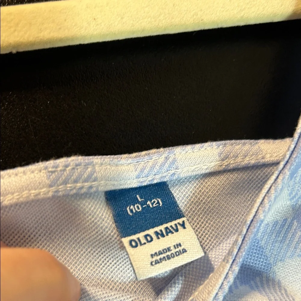 Old‎ Navy Light Blue Checkered Kids Dress